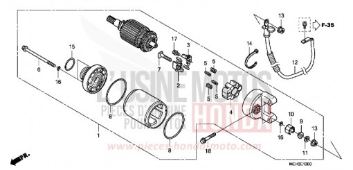 STARTER MOTOR NSA700A9 de 2009